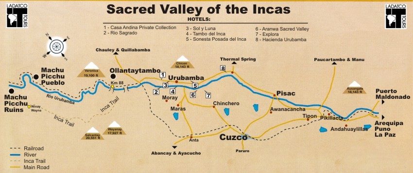 Cuzco Gateway   Sacred Valley Map   Names Updated 1005a  